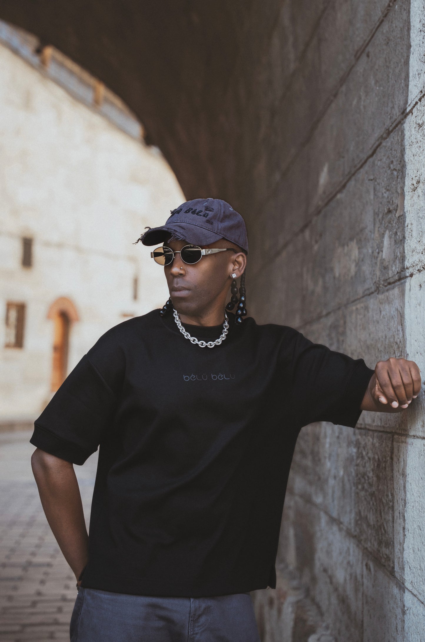 Muted Black Relaxed Fit T-shirt