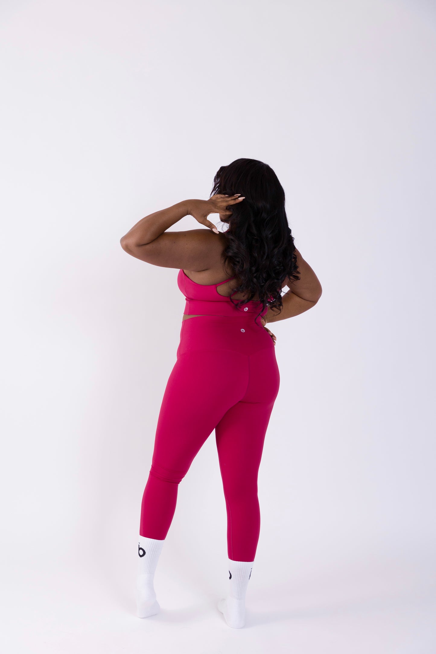 Rose Red High-Rise Yoga Set (Bra+Yoga Pant)