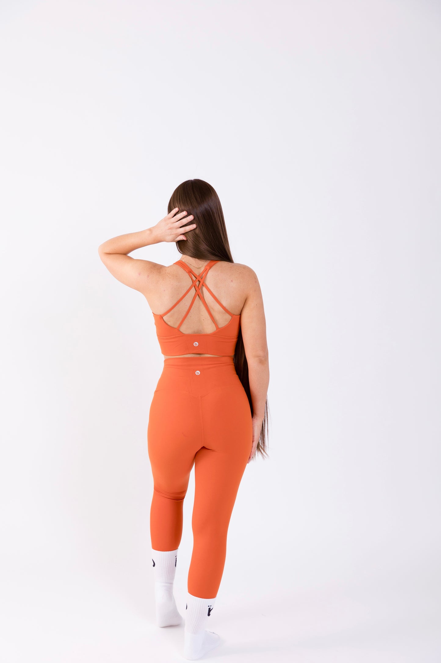 Orange High-Rise Yoga Set (Bra+Yoga Pant)