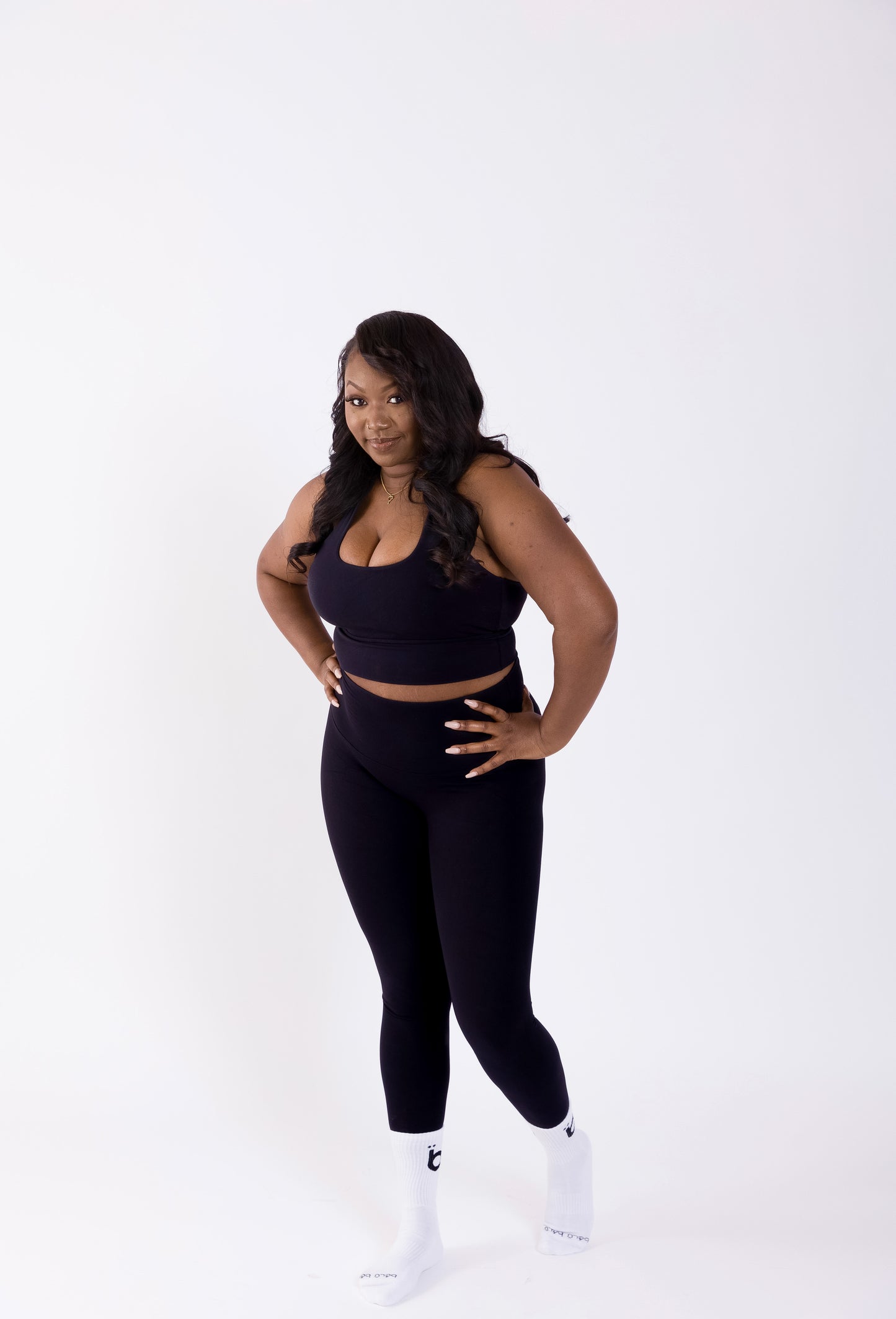 Black High-Rise Yoga Set (Bra+Yoga Pant)