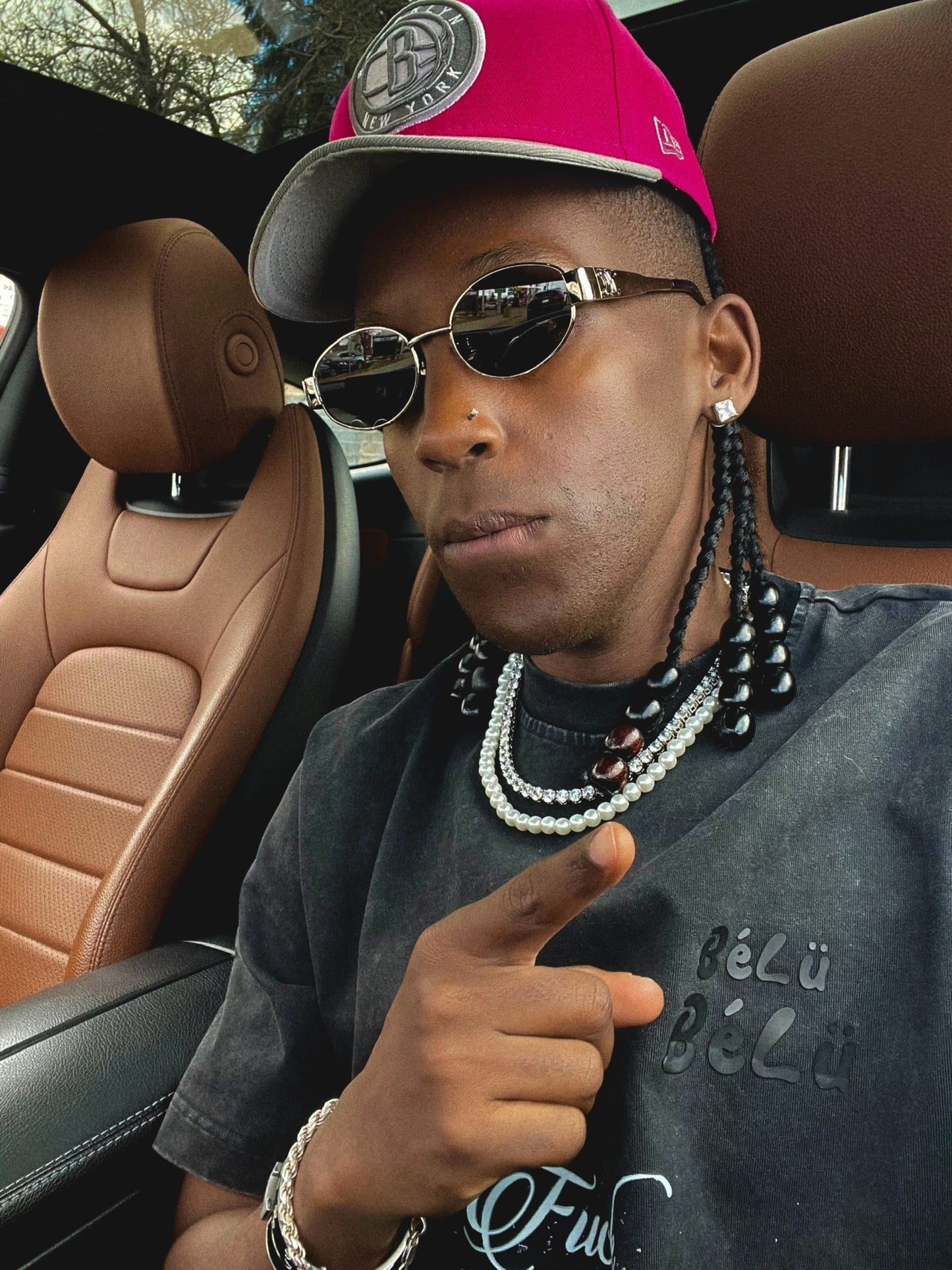 Thick Black Washed Tee