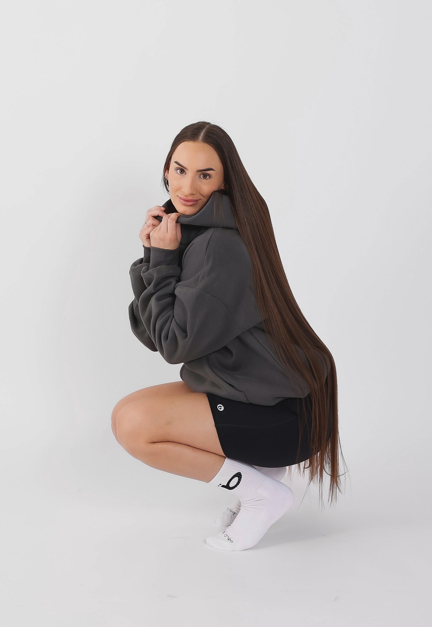 Boxy Fit Gray Hoodie