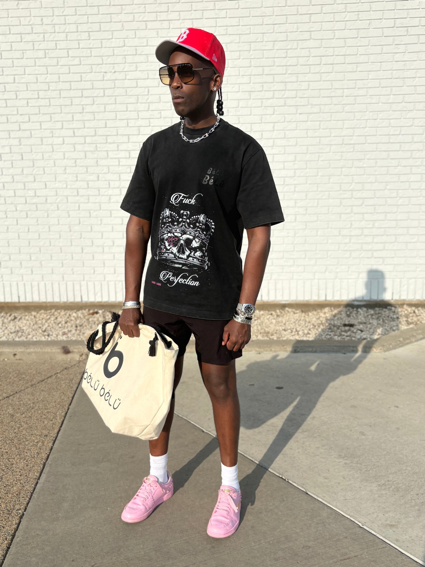 Thick Black Washed Tee