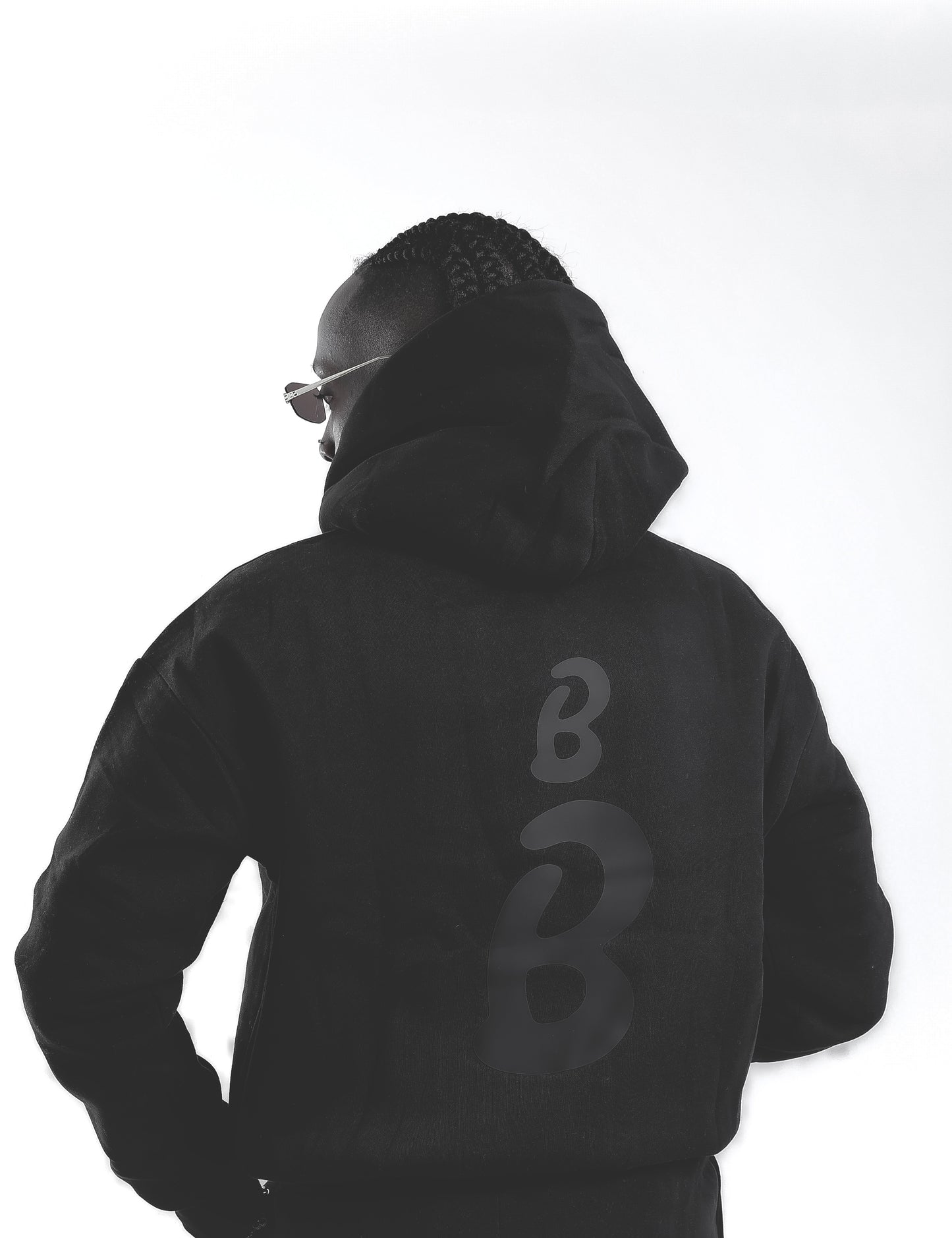 Boxy Fit Black Full Set (Hoodie + Sweatpants)