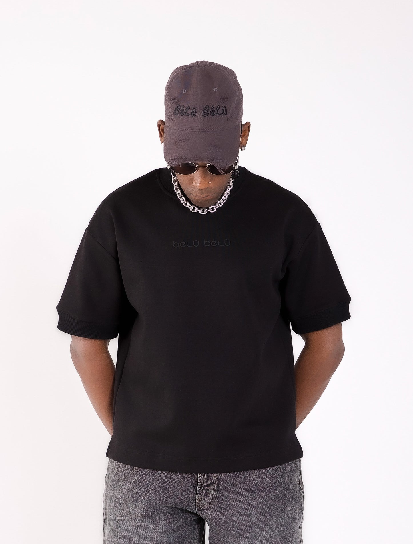 Muted Black Relaxed Fit T-shirt