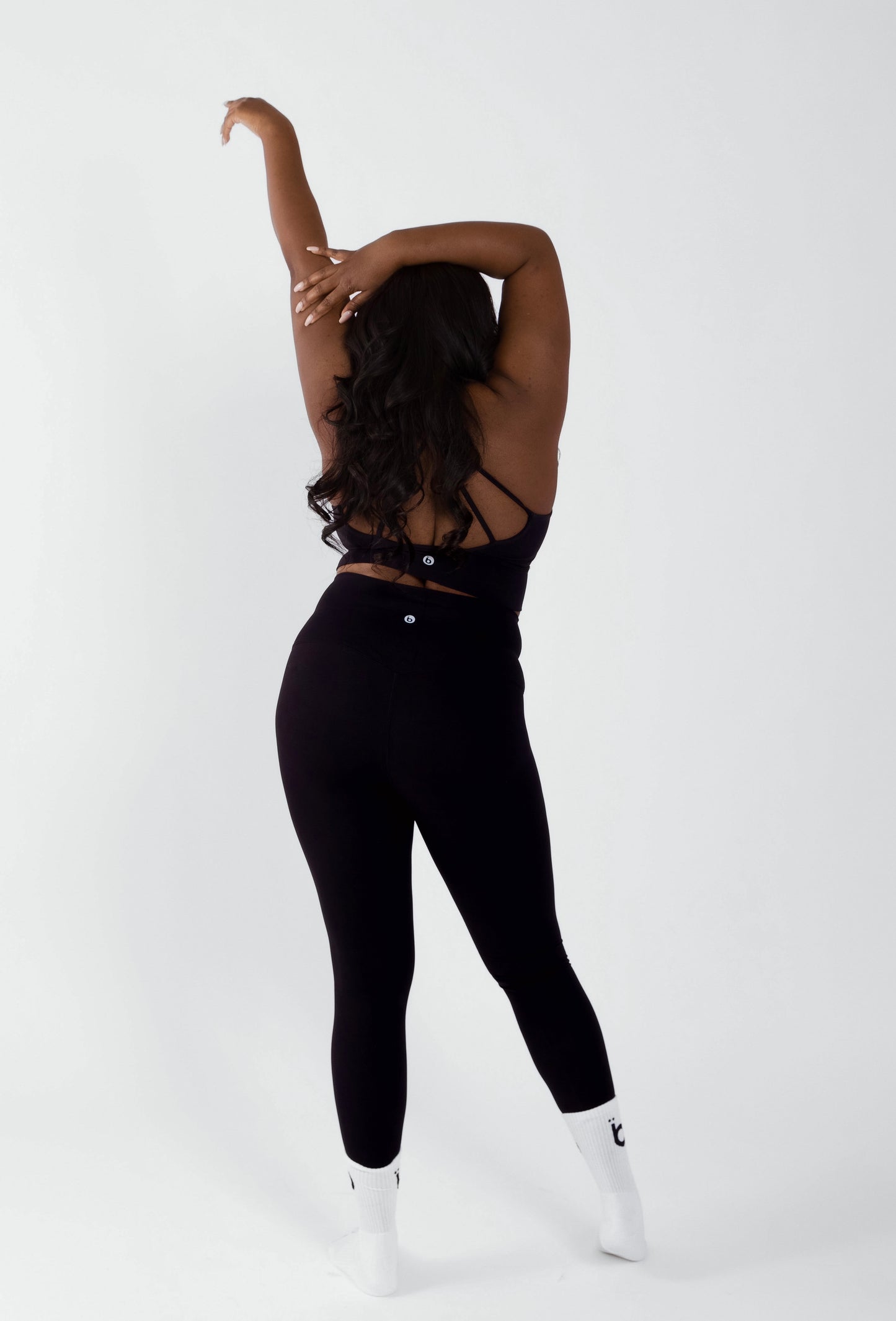 Black High-Rise Yoga Set