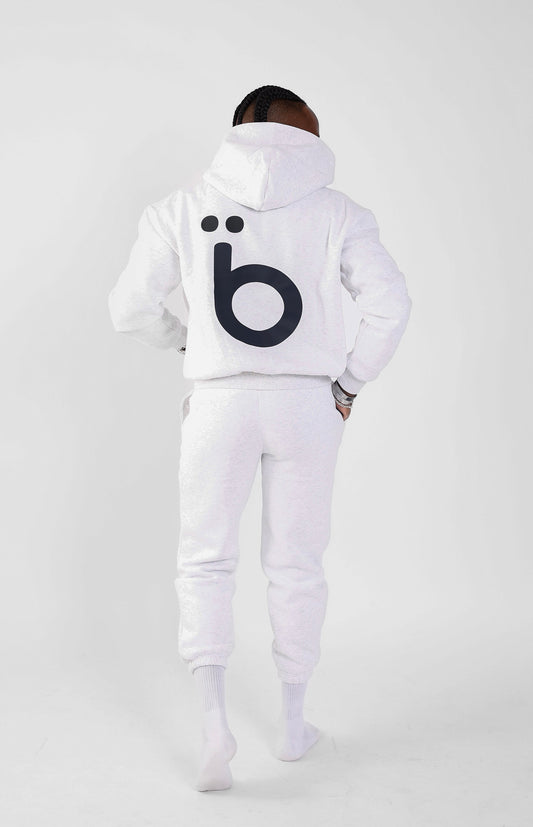 Boxy Fit Light Grey Full Set ( Hoodie + Sweatpants)