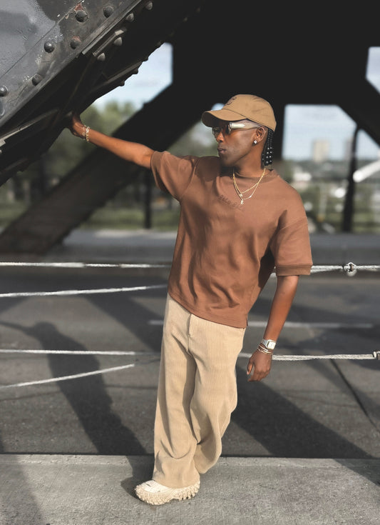 Muted Mocha Relaxed Fit T-shirt