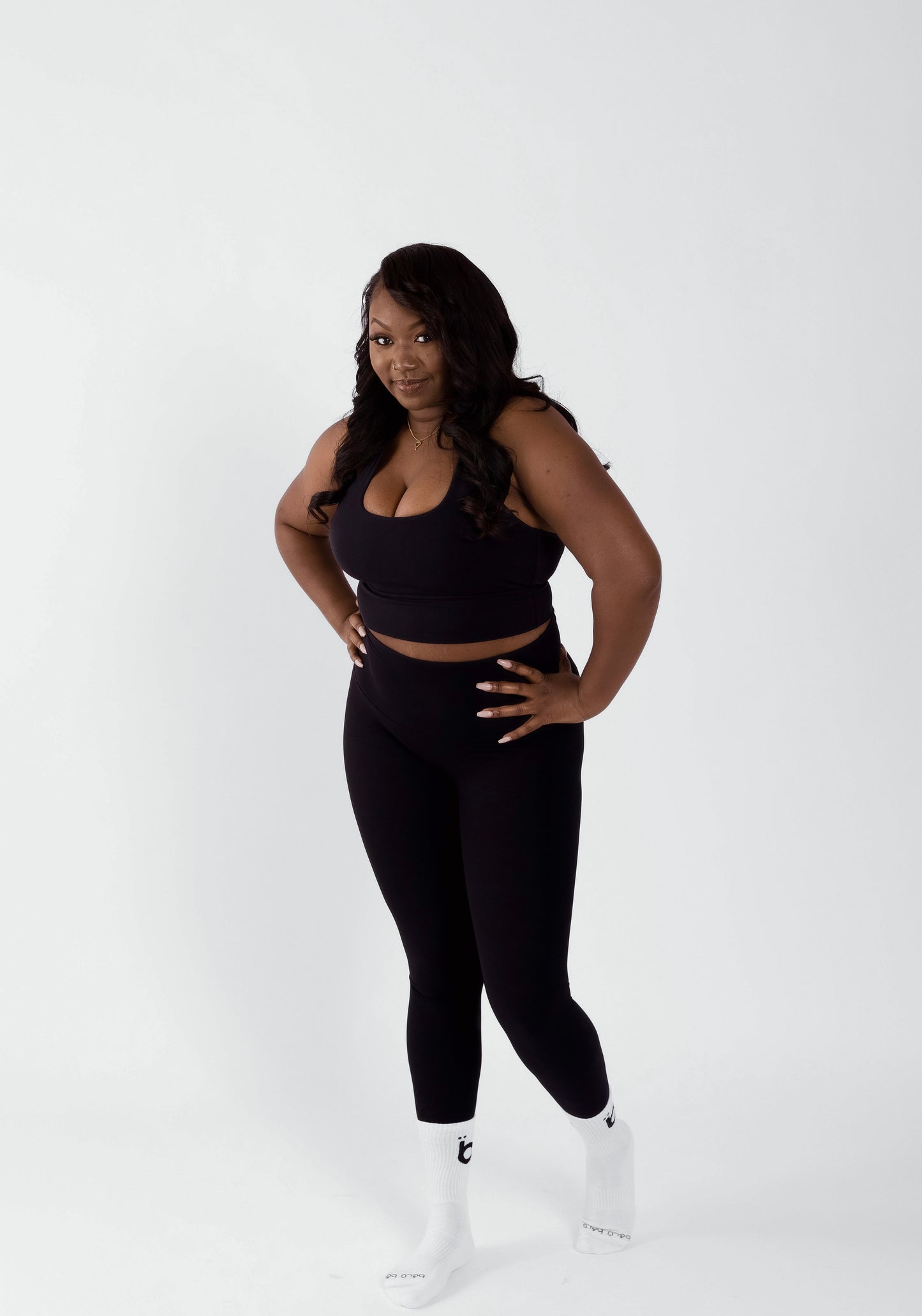 Black High-Rise Yoga Set