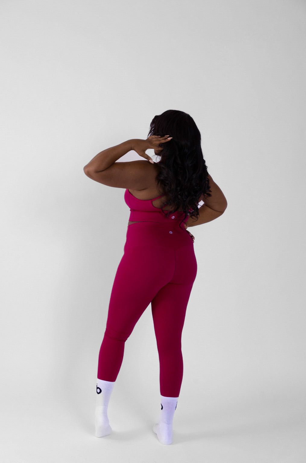 Rose Red High-Rise Yoga Set
